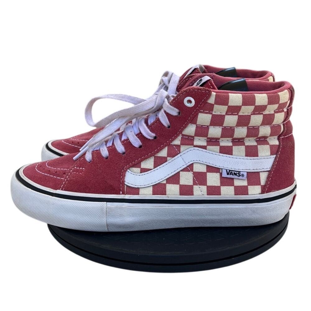 Mens Vans Sk8-Hi Pro VN000VHGU22 Skateboarding Athletic Sneaker SZ 7.5 Pink